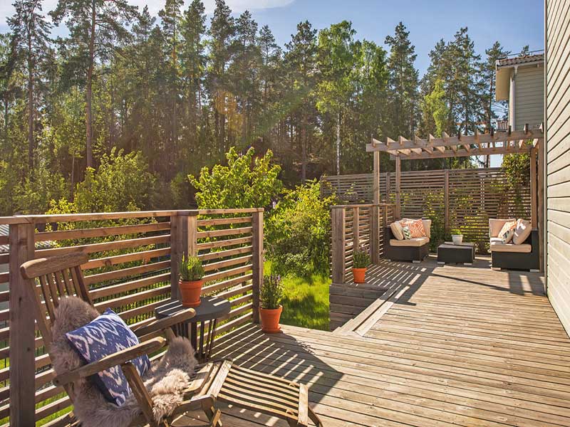 Trädgårdsrenovering & altanbygge. Älta Hedvigslund