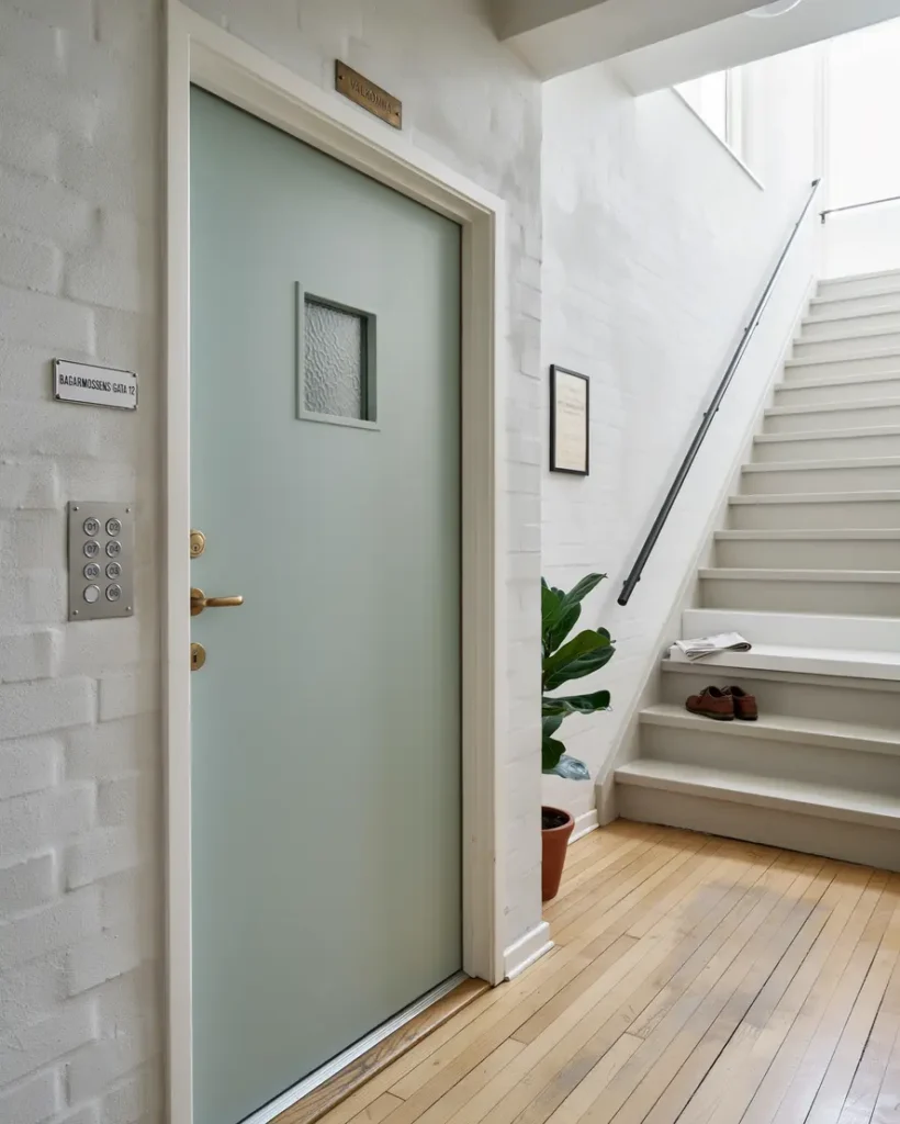 renovering av trapphus och entr i bagarmossen